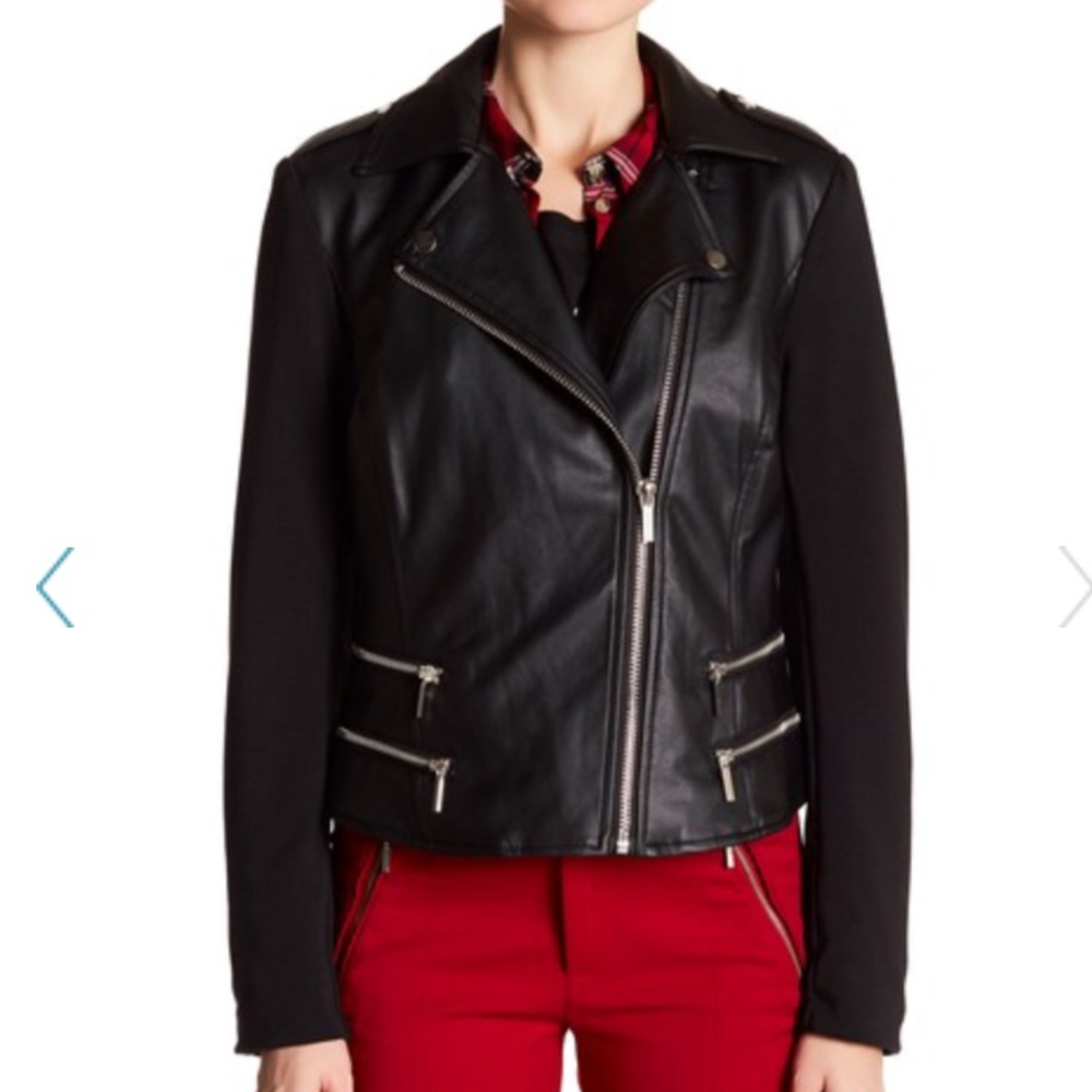 Philosophy Republic clothing- Black faux leather.